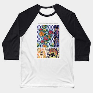 Floral colorful background Baseball T-Shirt